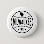 Milwaukee Baseball 缶バッジ (正面)