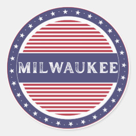 Milwaukee City Pride Emblem – American Identity ラウンドシール