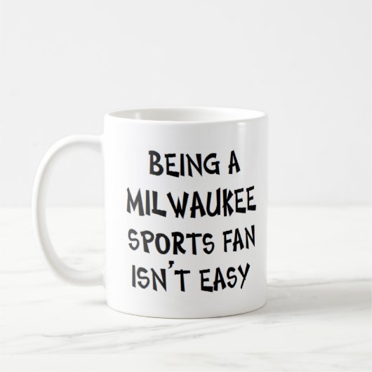 milwaukee sports fan, being コーヒーマグカップ (左)
