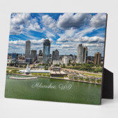 Milwaukee, Wisconsin cityscape フォトプラーク (側面)