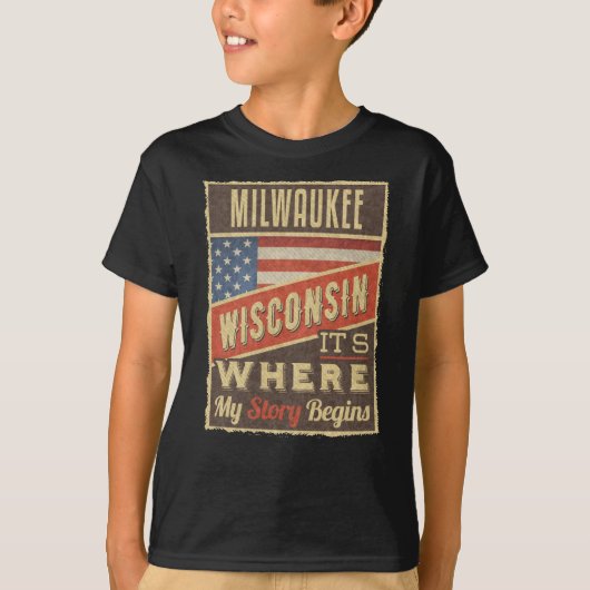 Milwaukee Wisconsin Tシャツ (正面)