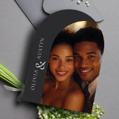 Mimalist モダン Arch Photoエレガントユニーク 結婚's 招待状