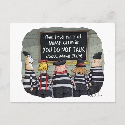 MIMEクおもしろいラブはがき ポストカード (正面)