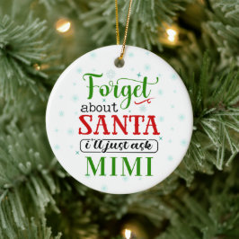 MIMIおもしろい忘れおばあちゃんクリスマスオーナメント セラミックオーナメント