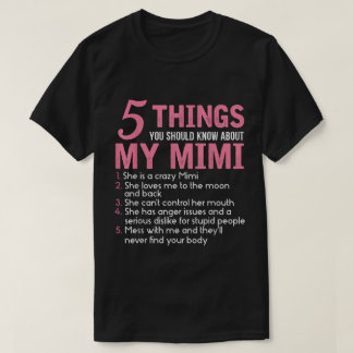 Mimiについて5つ Tシャツ