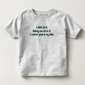 Mimiに話したいと思って下さい トドラーTシャツ (正面)