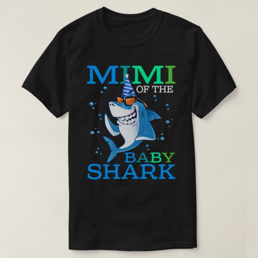 MIMIのベビーシャーク誕生日ブラザーシャークシャー Tシャツ (デザイン正面)