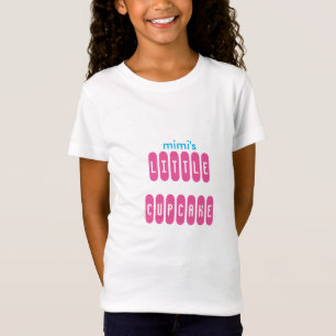Mimiの小さな女の子のカップケーキのTシャツ Tシャツ