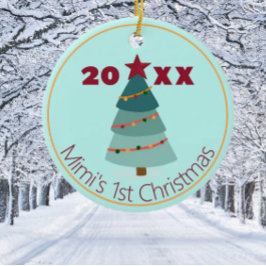 Mimiの第1回クリスマスフォトオーナメント セラミックオーナメント
