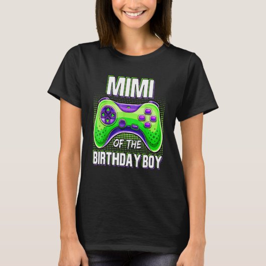 Mimiの誕生日男の子マッチング家族のビデオゲーム Tシャツ (正面)