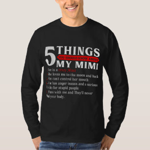 Mimiの5つの母Da Tシャツ