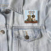 MimiはLil'カウボーイとTeddy Bearベビーシャワーになる 缶バッジ (インサイチュ)