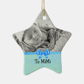 Mimiへの男の赤ちゃん用キープサクオーナメント セラミックオーナメント (右)