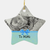 Mimiへの男の赤ちゃん用キープサクオーナメント セラミックオーナメント (正面)