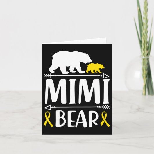 Mimiクマ小児癌認識度ギフトママA カード (正面)