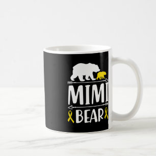 Mimiクマ小児癌認識度ギフトママA コーヒーマグカップ
