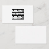 MIMIジェシェンキディー 名刺 (正面/裏面)