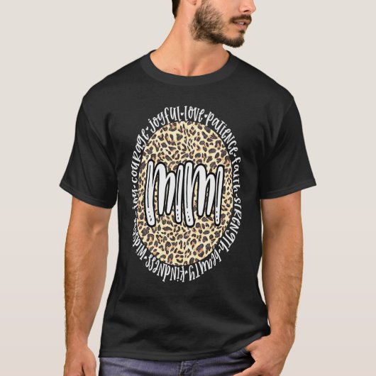 MIMIチータヒョウ印刷サークル愛の忍耐Bl Tシャツ (正面)
