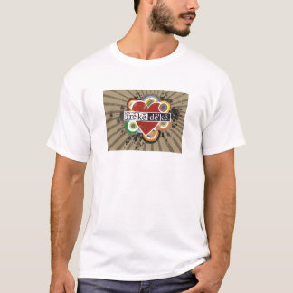 mimiハートの女性T Tシャツ