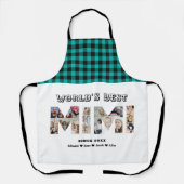 Mimiフォトコラージュ切り出しおばあちゃんキッチン エプロン (正面)