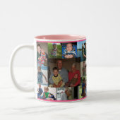 mimiマグ、bringingJoy Mimiの小さい天使および… ツートーンマグカップ (左)