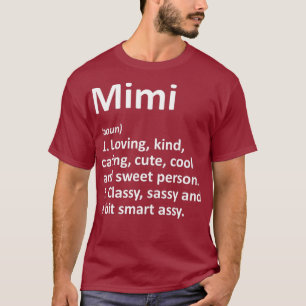 MIMI定義名パーソナライズされたのおもしろい誕生日 Tシャツ