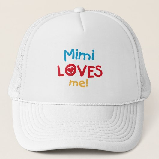 Mimi私をTシャツおよびギフト愛します キャップ (正面)