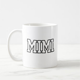 Mimi タイポグラフィデザイン コーヒーマグカップ
