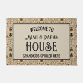 Mimi and Papa's House Grandkids Spoiled Here ドアマット (正面)