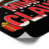 Mimi Claus Shirt Group Matching Family Christmas  ポスター (角)