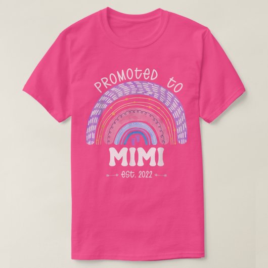 Mimi Est 2022女子虹の装飾に昇格 Tシャツ (デザイン正面)