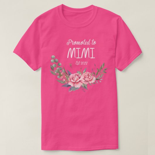 Mimi Est 2022女性花飾りに昇格 Tシャツ (デザイン正面)