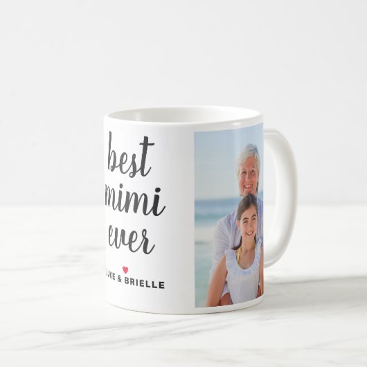 Mimi Ever最高の Mothersの日パーソナライズされたの写真 コーヒーマグカップ (正面右)