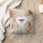 Mimi Heart 4枚フォトコラージュ クッション (ブランケット)