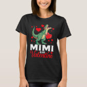 Mimi Is My Valentine rex Saurus Happy Valentines D Tシャツ (正面)