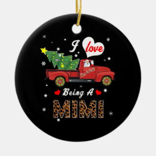 Mimi Lover I Love Being A Mimi Christmas Tree セラミックオーナメント