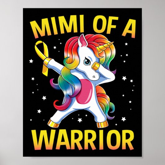 Mimi Of A Warrior 小児がん啓発 ユニコ ポスター (正面)