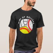 Mimi Of Ballers Baseball Softball Volleyball Mimi Tシャツ (正面)