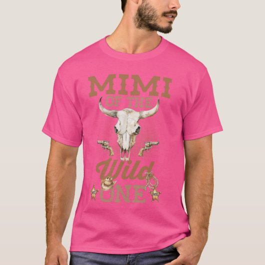 Mimi of the 1th Birthday Wild One Cowboy Western F Tシャツ (正面)