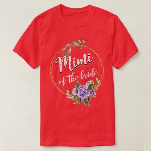 Mimi Of The Bride Wedding Bridal Shower Mimi Match Tシャツ (デザイン正面)