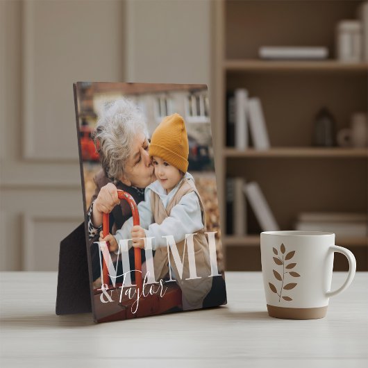 Mimi & Surg孫スクリプト名Photo Keepsake フォトプラーク