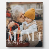 Mimi & Surg孫スクリプト名Photo Keepsake フォトプラーク (正面)