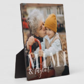 Mimi & Surg孫スクリプト名Photo Keepsake フォトプラーク (側面)