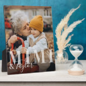 Mimi & Surg孫スクリプト名Photo Keepsake フォトプラーク (側面)