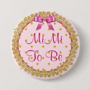 MiMi To Be Pink & Baby Showerボタン 缶バッジ