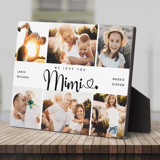 MIMI We Love youハートモダン6 Photo Collage フォトプラーク
