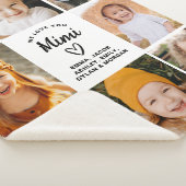 MiMi We Love youハートモダンPhoto Collage シェルパブランケット (3/4)