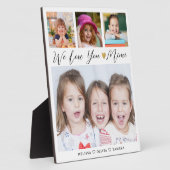 Mimi We Love You Grandkids Names 4 Photo Collage フォトプラーク (側面)