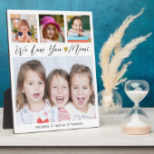 Mimi We Love You Grandkids Names 4 Photo Collage フォトプラーク (側面)
