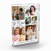 Mimi We Love You Grandkids Names Collage 6 フォトブロック (左)